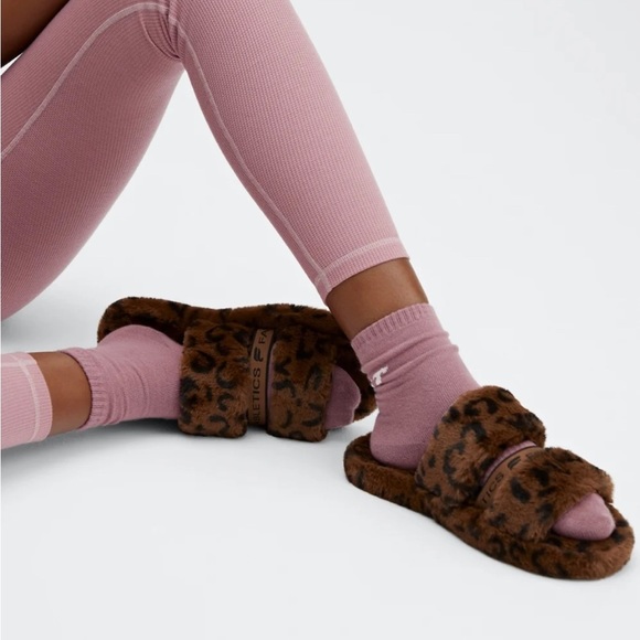 Fabletics Shoes - Fabletics Snug Strap Slipper Animal Print Women’s Size 10